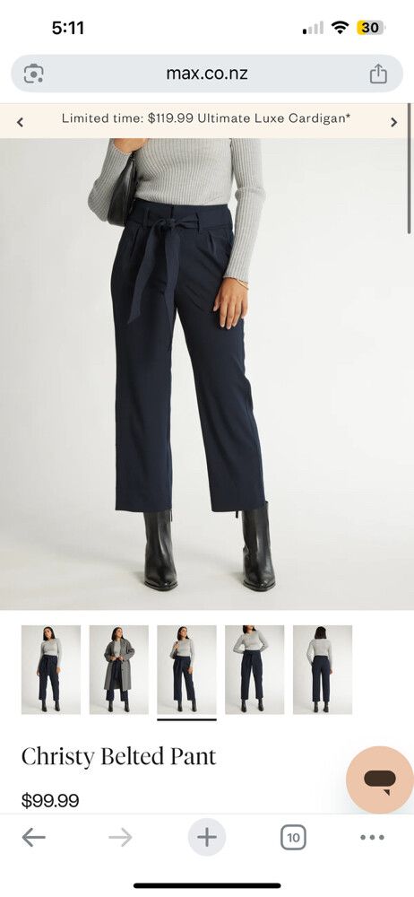 MAX Christy Belted Pant