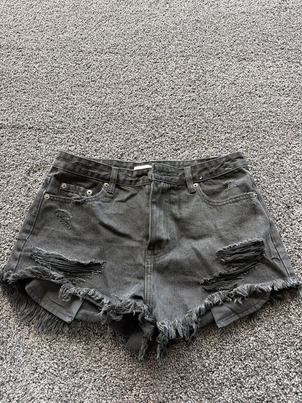 Glassons Black Denim Shorts