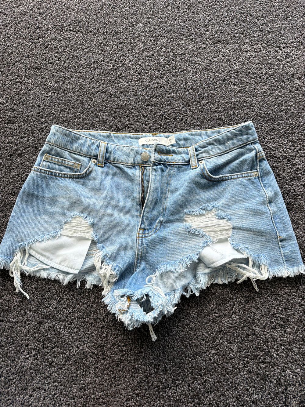 Glassons Blue Denim Shorts