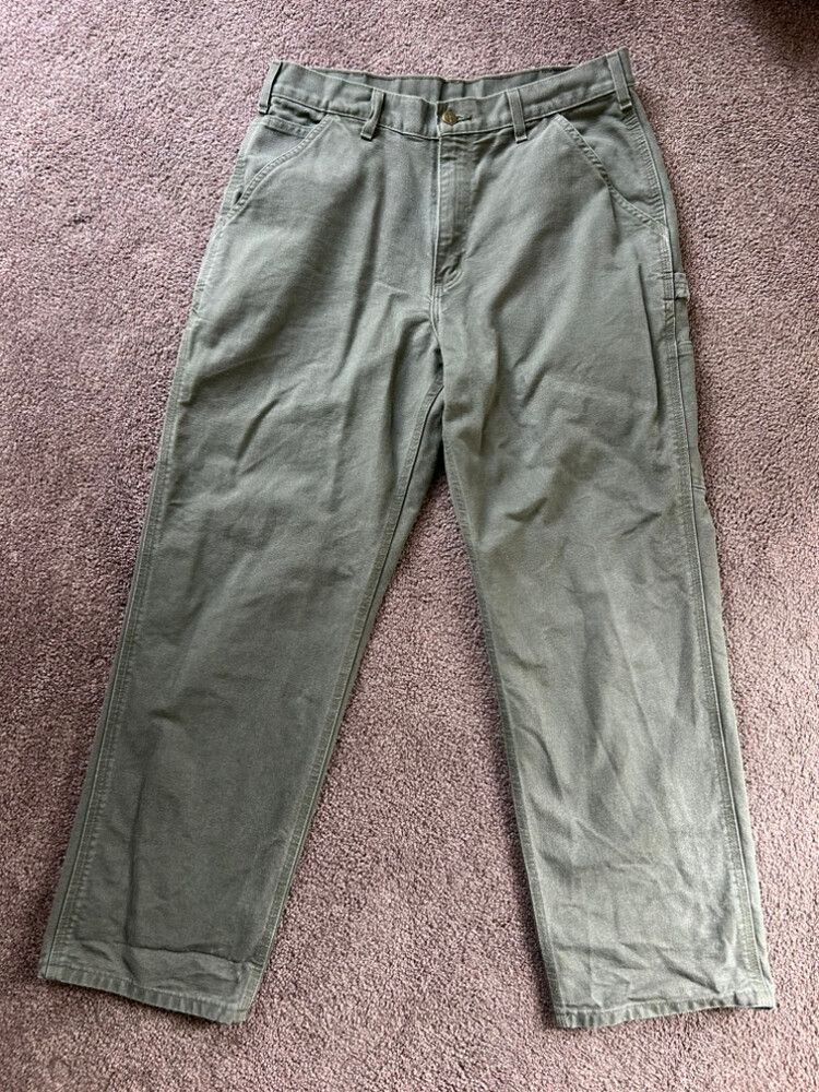 Carhartt Olive Green Cargo Pants Size 33