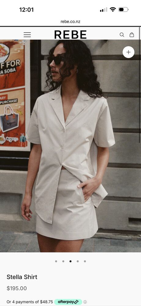 Rebe Stella Shirt- Oyster