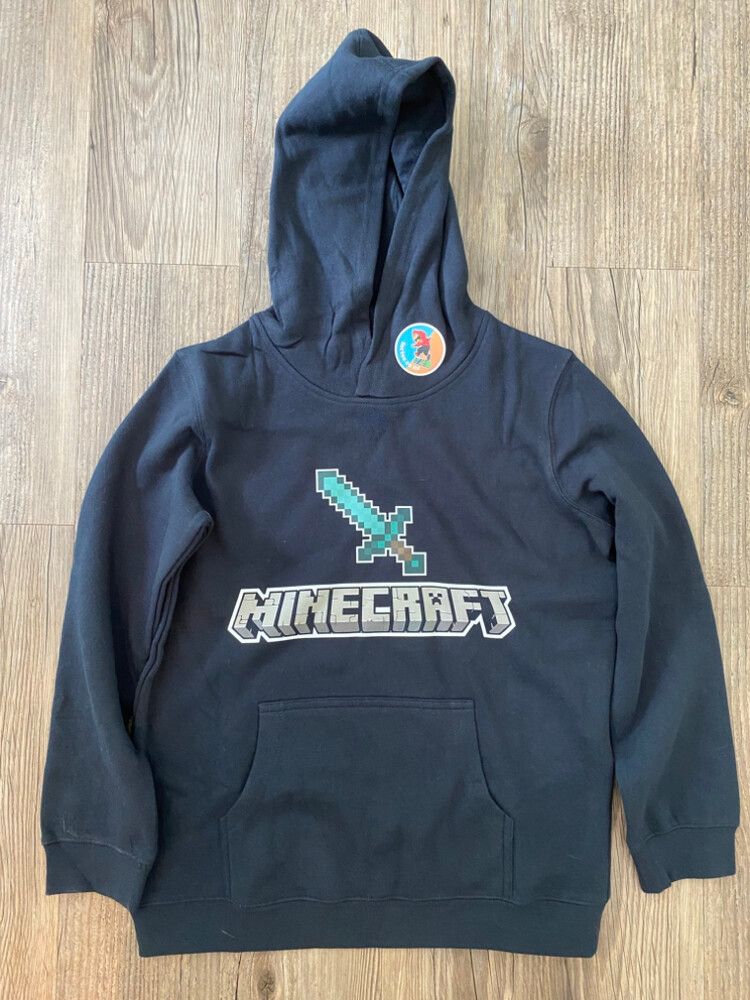 AS COLOUR Minecraft Kids Hoodie Sz12