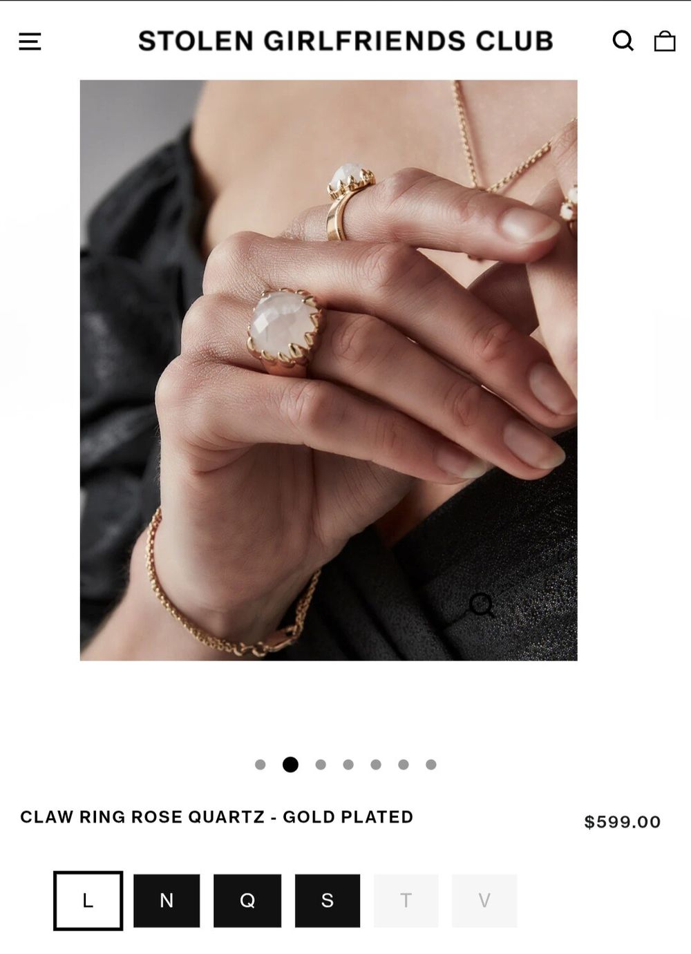 STOLEN Claw Ring gold