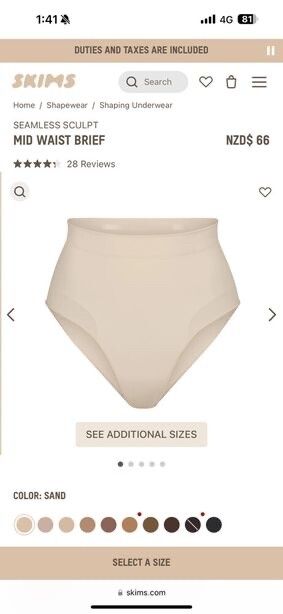 Mid Waist Brief