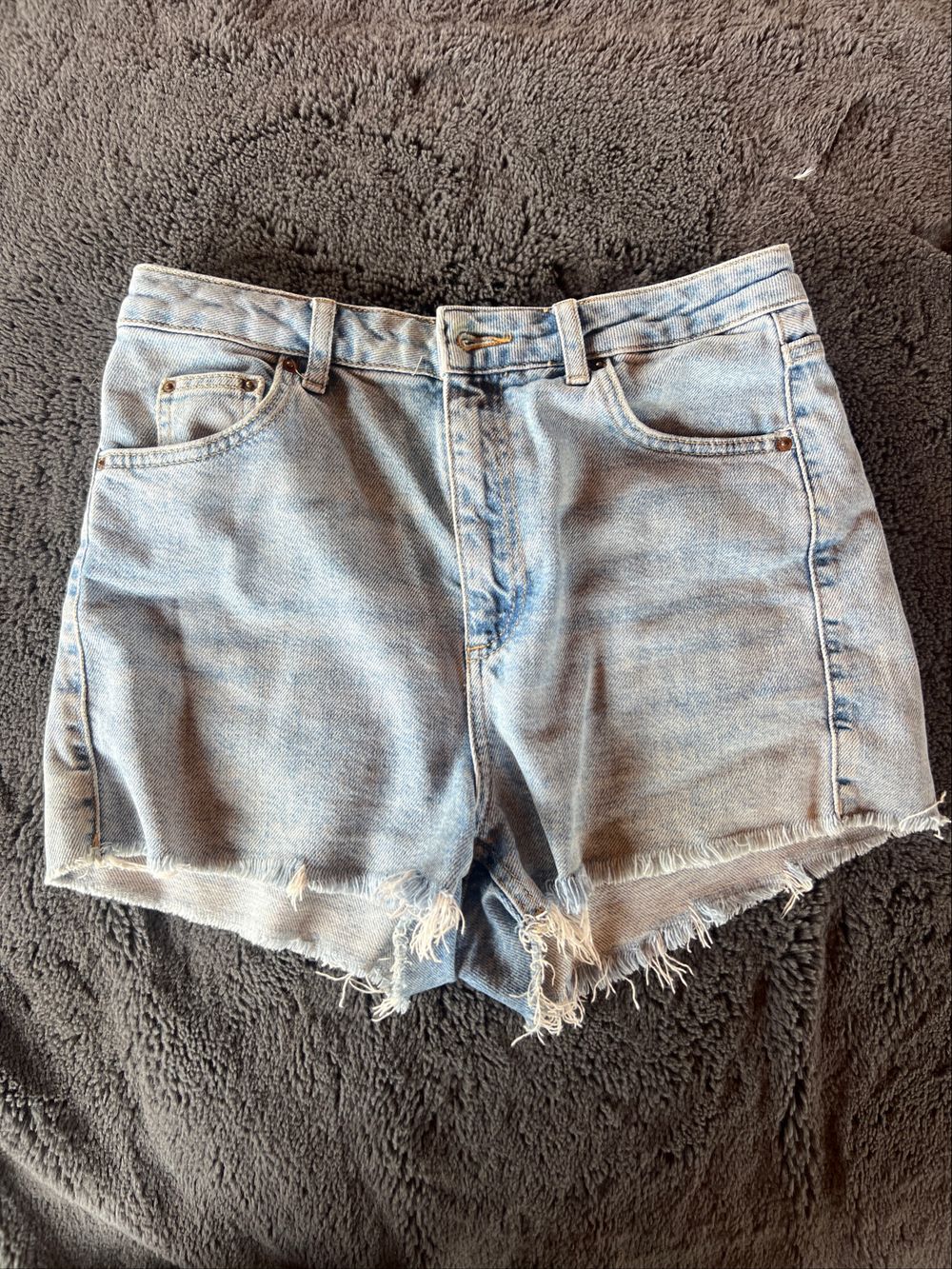 Topshop Moto Mom Denim Shorts