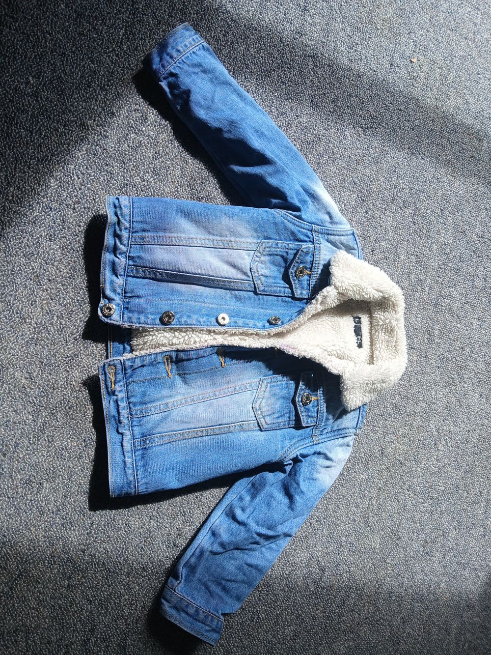 Denim sherpa jacket