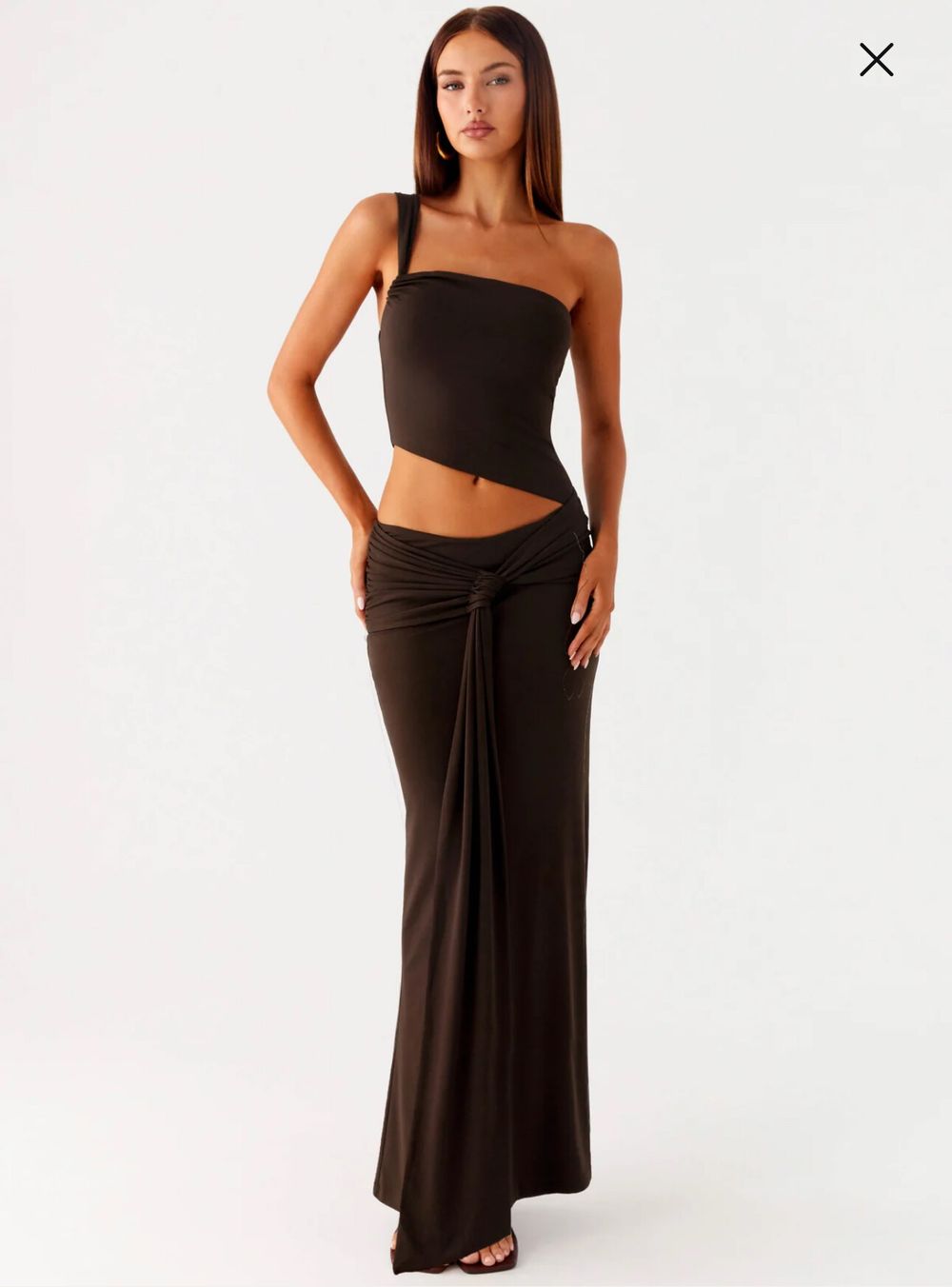 Laura Cut Out Maxi Dress - Pepper Mayo