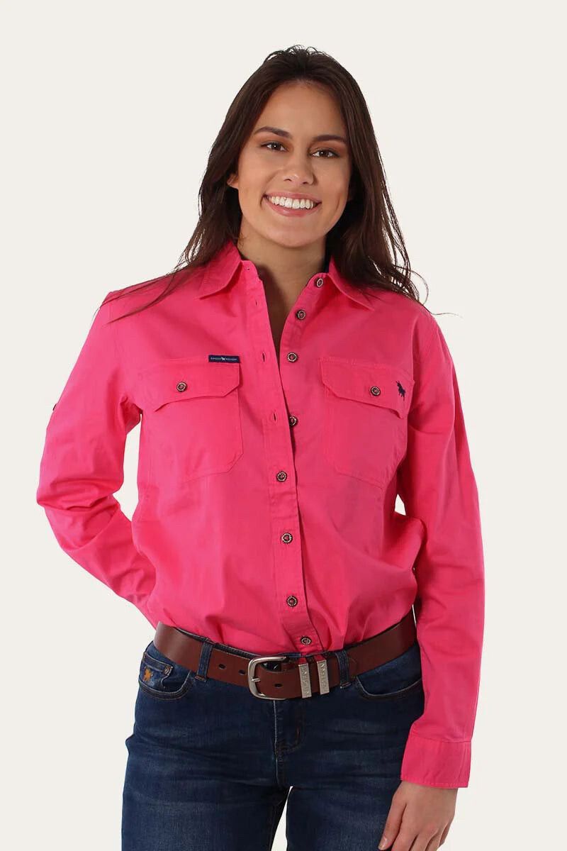 Ringers Western Pink Cotton Shirt Size 6