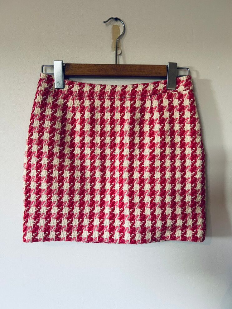 Boden Check Mini Skirt
