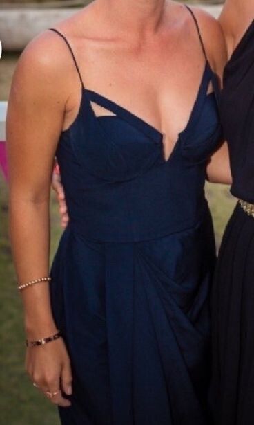 Navy Silk Zimmermann Dress