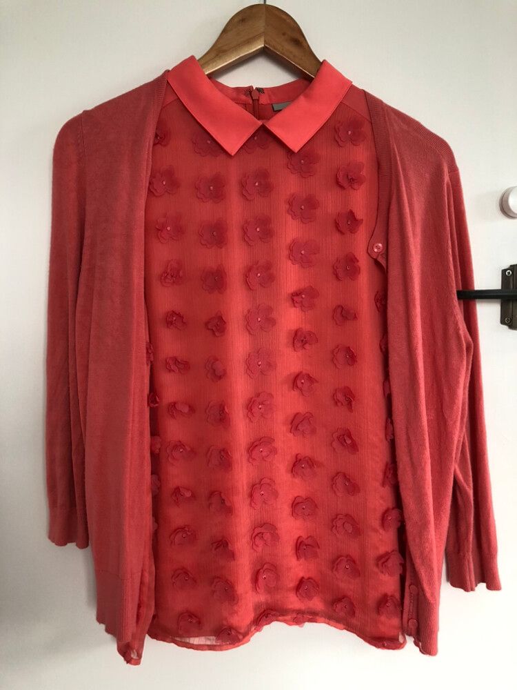 Halogen Blouse And Cardigan