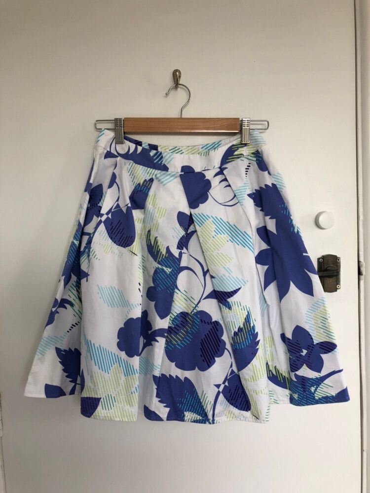 Halogen Floral 100% Cotton Skirt