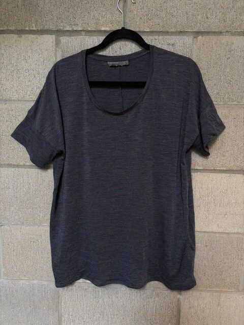 Icebreaker Blue/Grey Short Sleeve Top