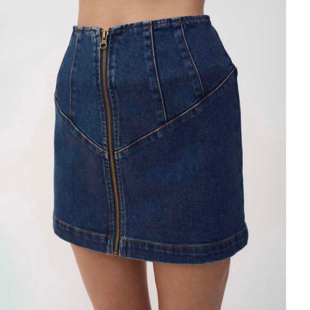BY JOHNNY. Eclipse Denim Mini Skirt