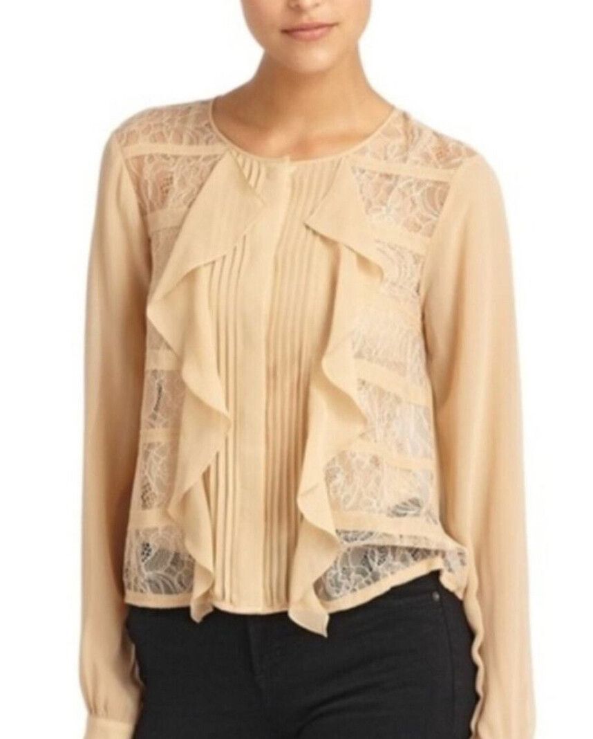 BCBGMAXAZRIA - BCBG MAXAZRIA シルク カシュクール トップス BCBGMaxazria - BCBG Max Azria Designer Blush Pink Silk Top