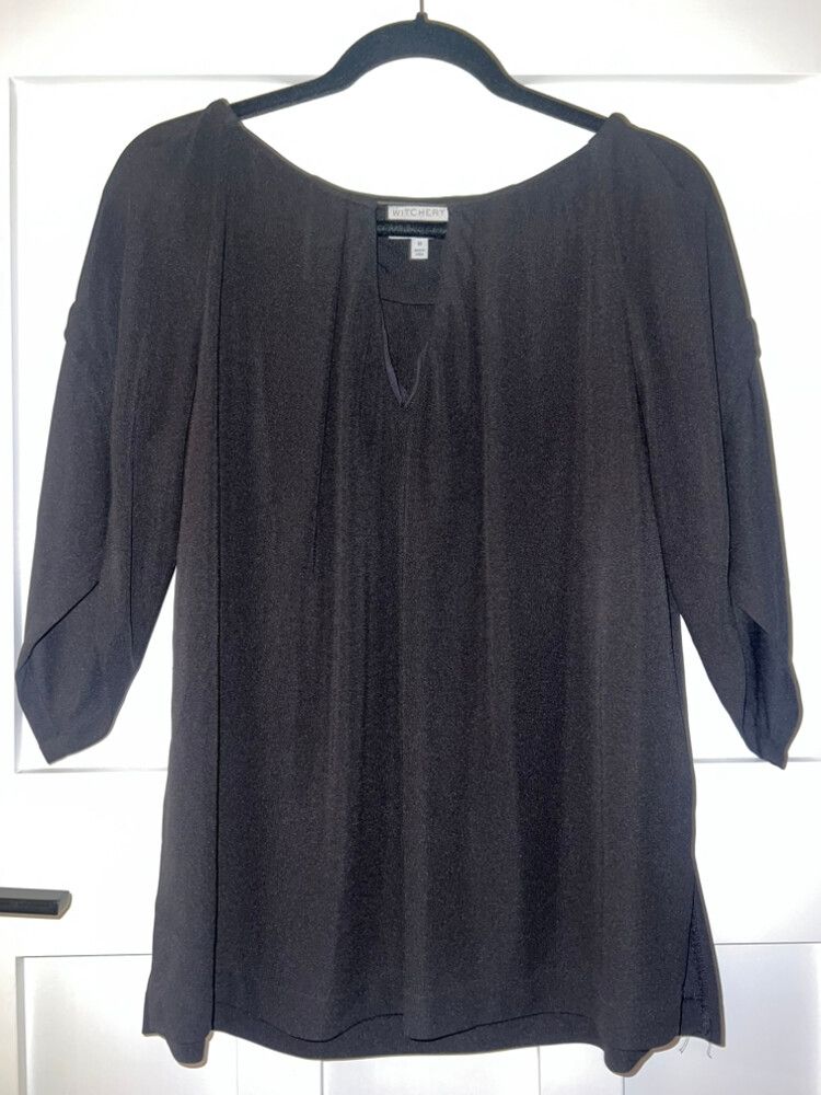 Witchery Black Short Sleeve Top