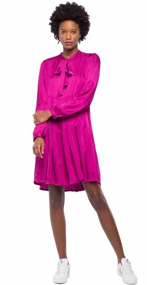 Replay Italian Designer Satin Short Dress