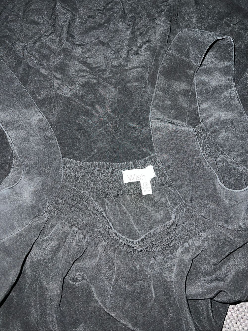 Wish Australia Black Silk Dress Size 10