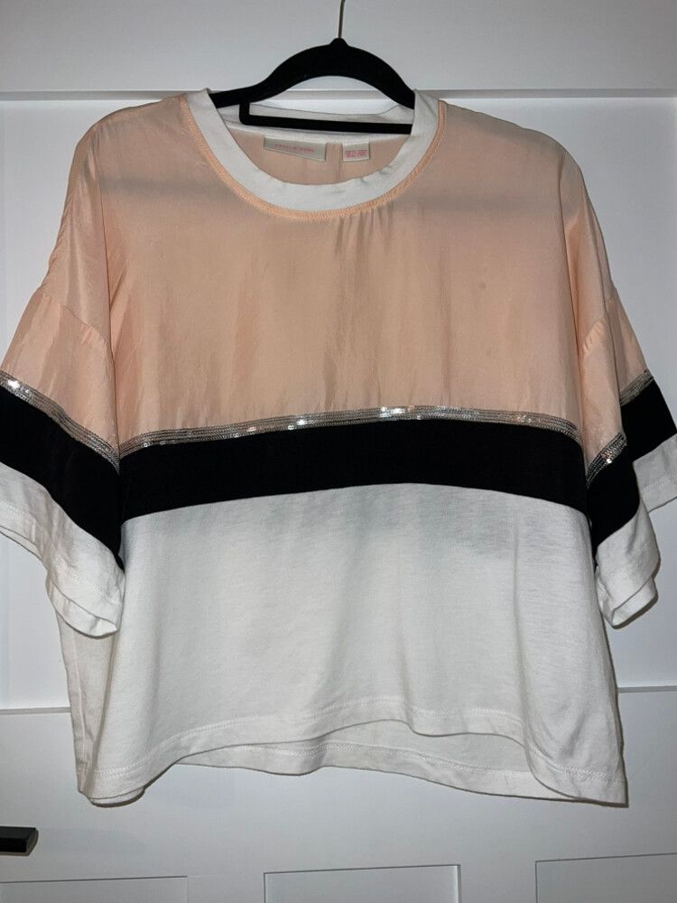 Sass and Bide Designer Silk  Short Sleeve Top Size 10