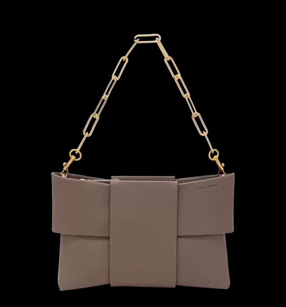 DREA BASAA Designer Bow Leather Bag