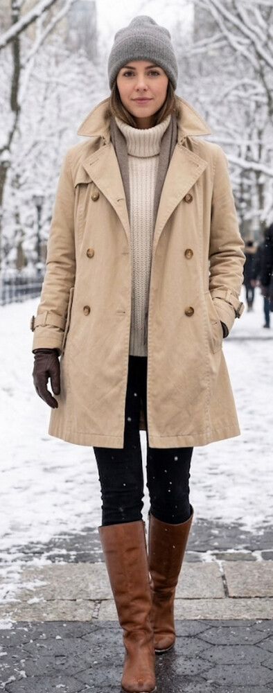 Overseas Clef de Sol Trench Coat