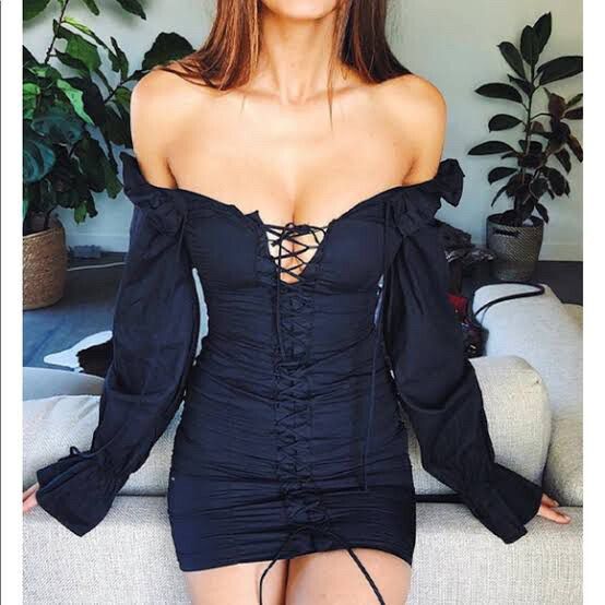 black sequin flapper dress Lioness Kendall Midi Dress Onyx main image 1