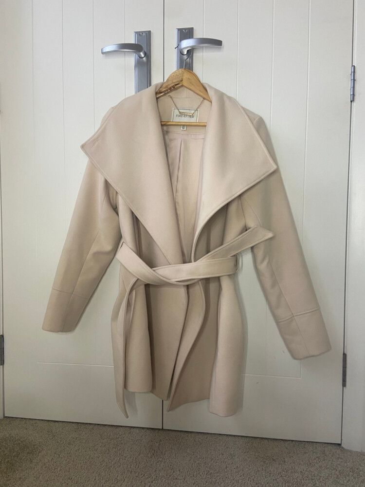 Forever New Cream Coat
