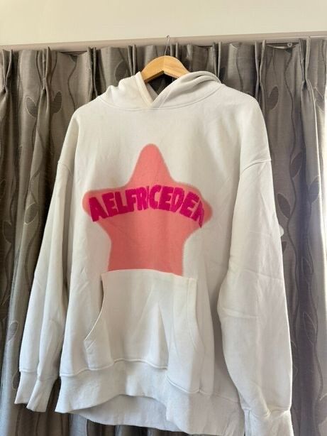 Aelfric Eden White Pink Star Hoodie