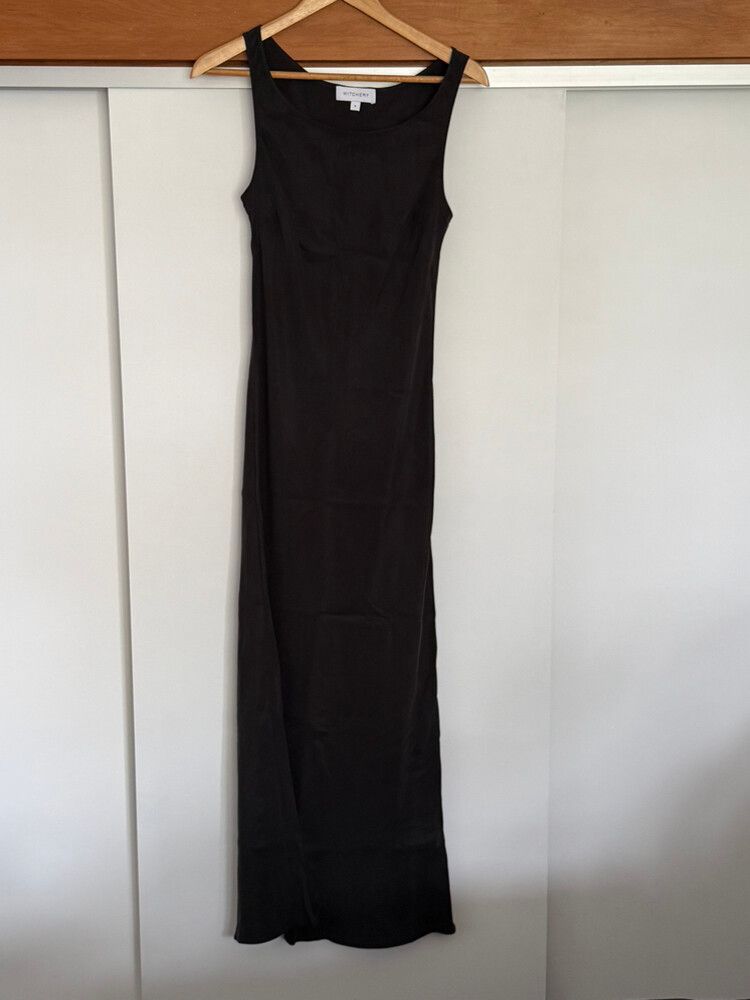 witchery black maxi dress Witchery Black Sleeveless Knit Maxi Dress