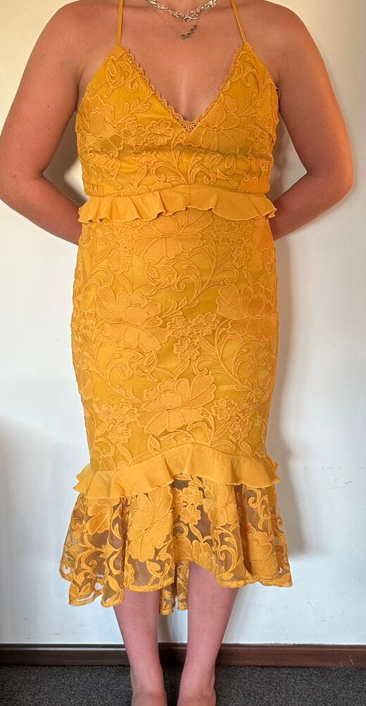 slim fit dress slacks SIMONMILLER Sculpty Strapless Sequin Dress in Star Gold 8 / Star Gold main image 0