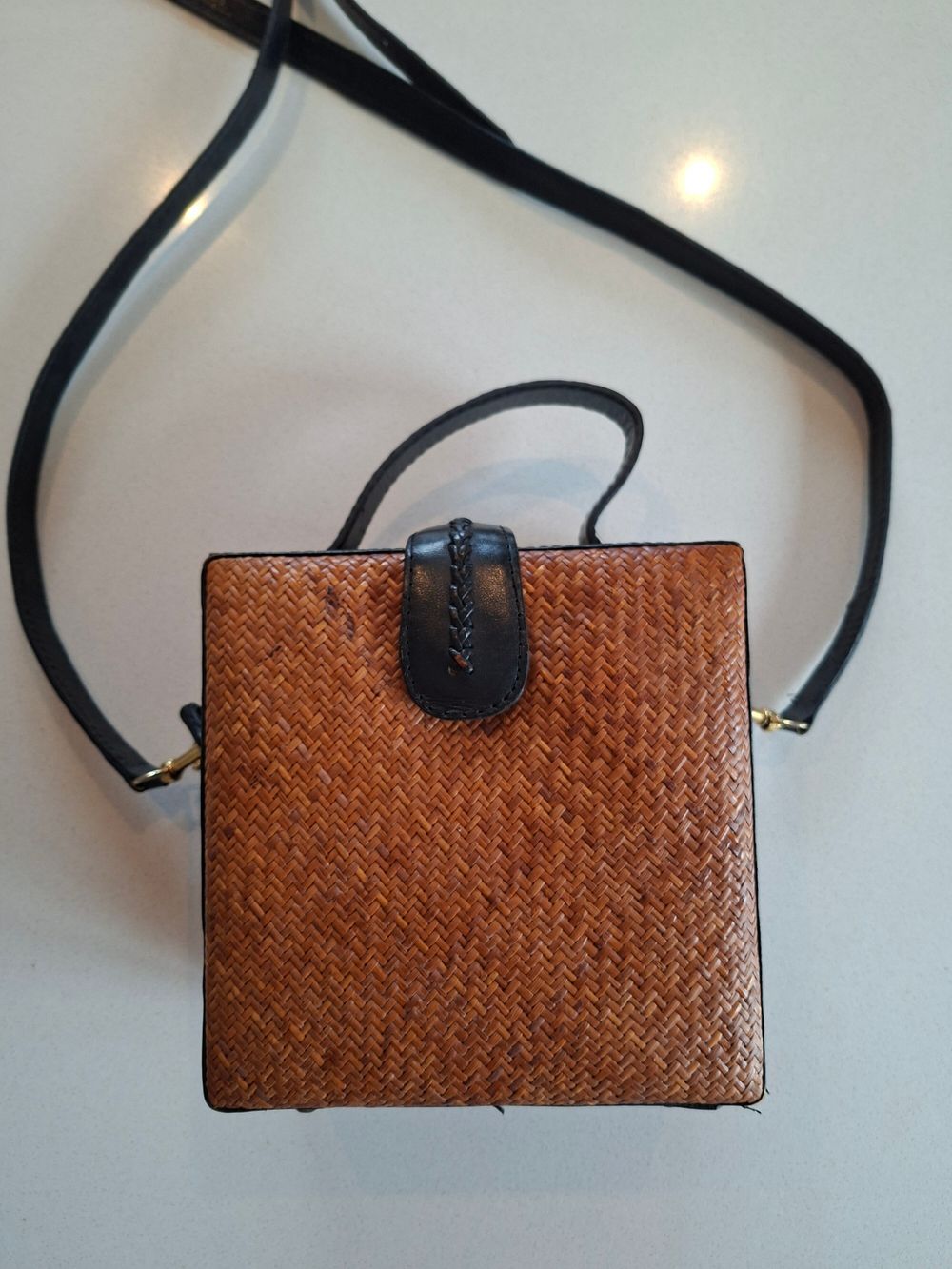 Elliot Luca Vintage Rattan / Wicker /  Woven Bag