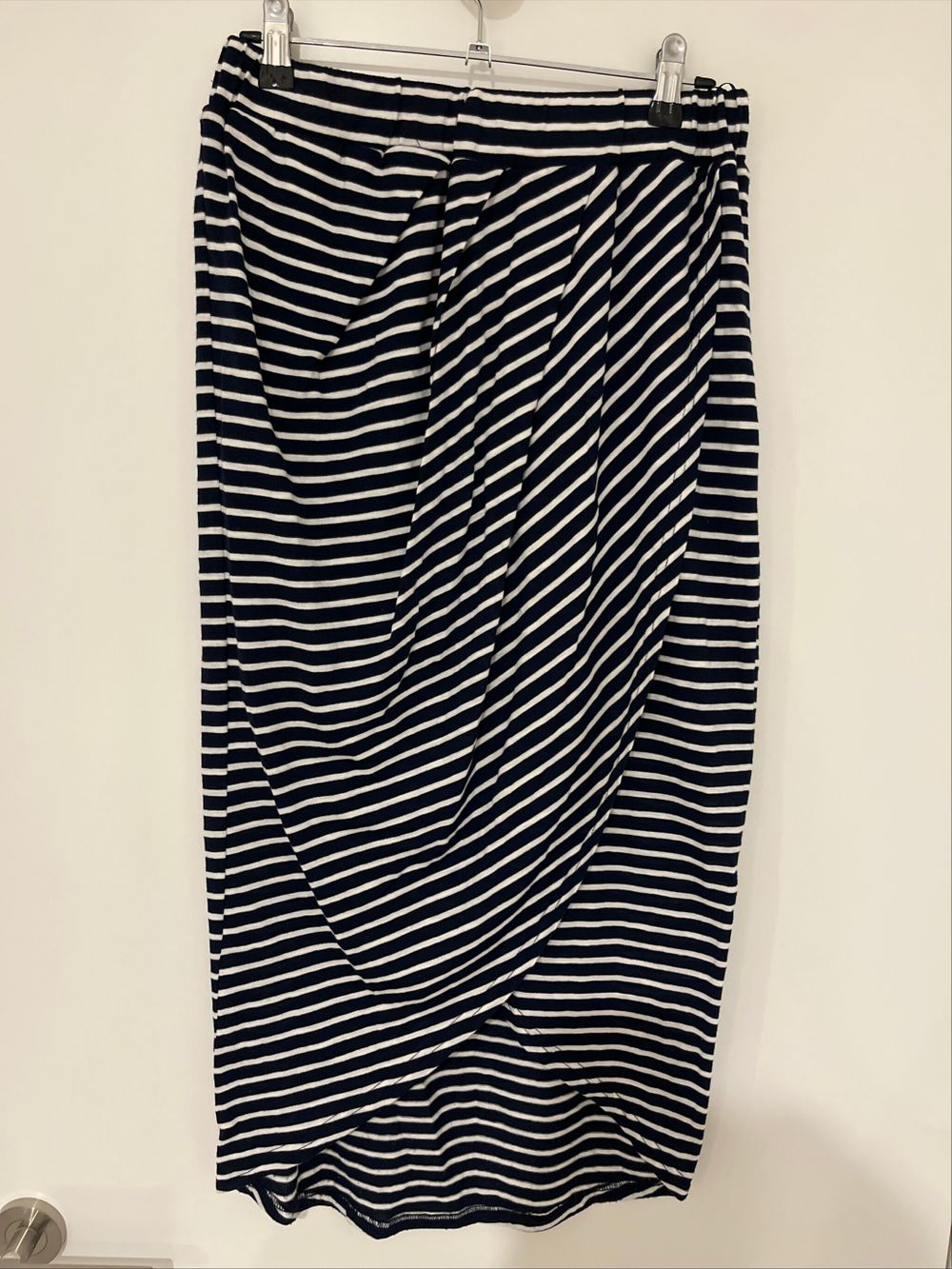 Pretty Basic Navy Stripe Skirt