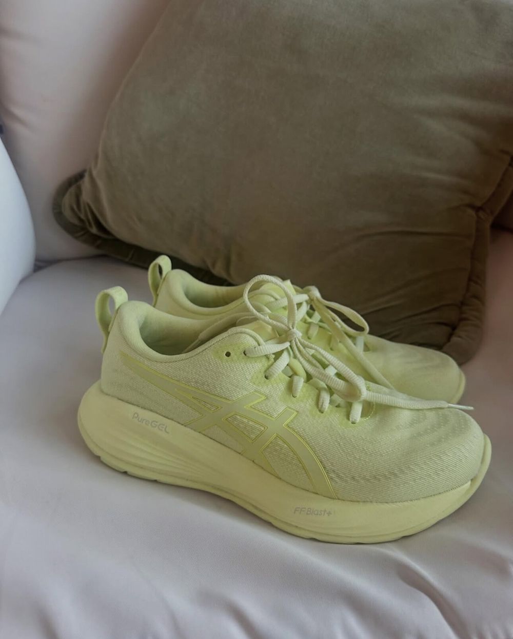Asics Yellow Running Shoes