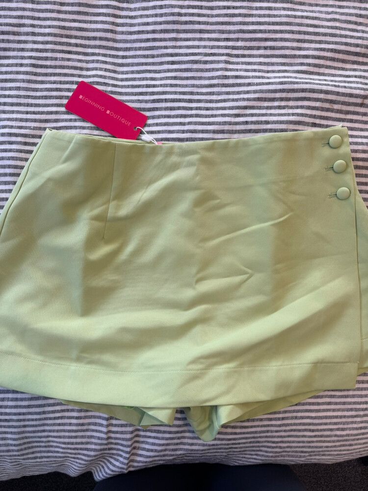 Lime Green Skort