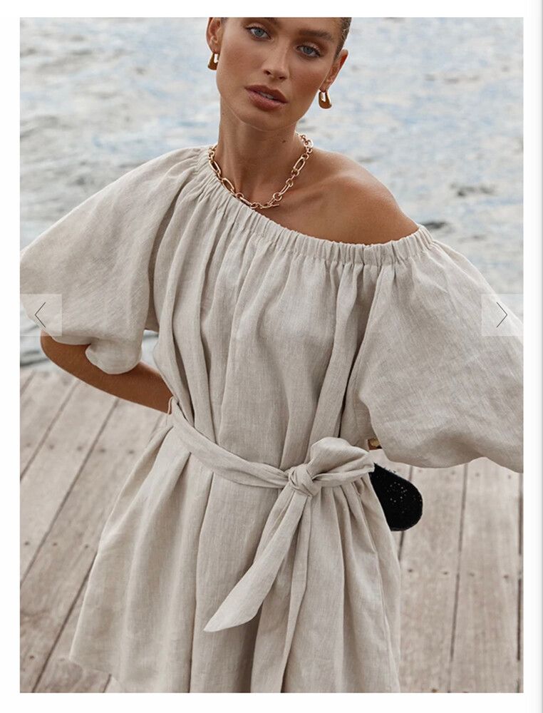 DISSH - DISSH Linen Dress on Designer Wardrobe DISSH - DISSH Linen Dress on Designer Wardrobe