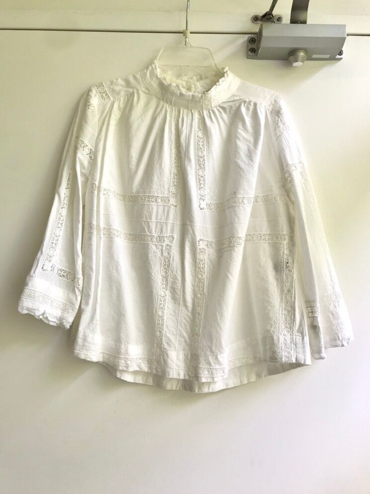 Cotton Embroidered Blouse Size 0