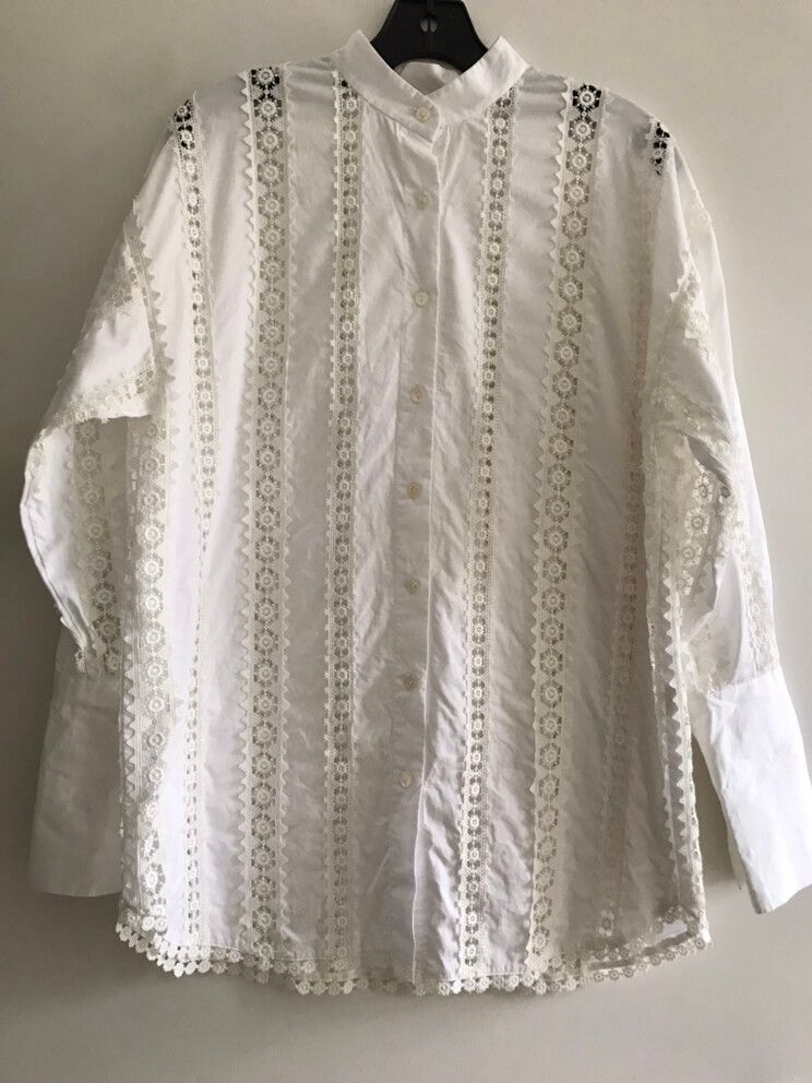 Zimmermann Lace Trimmed Blouse Size 0