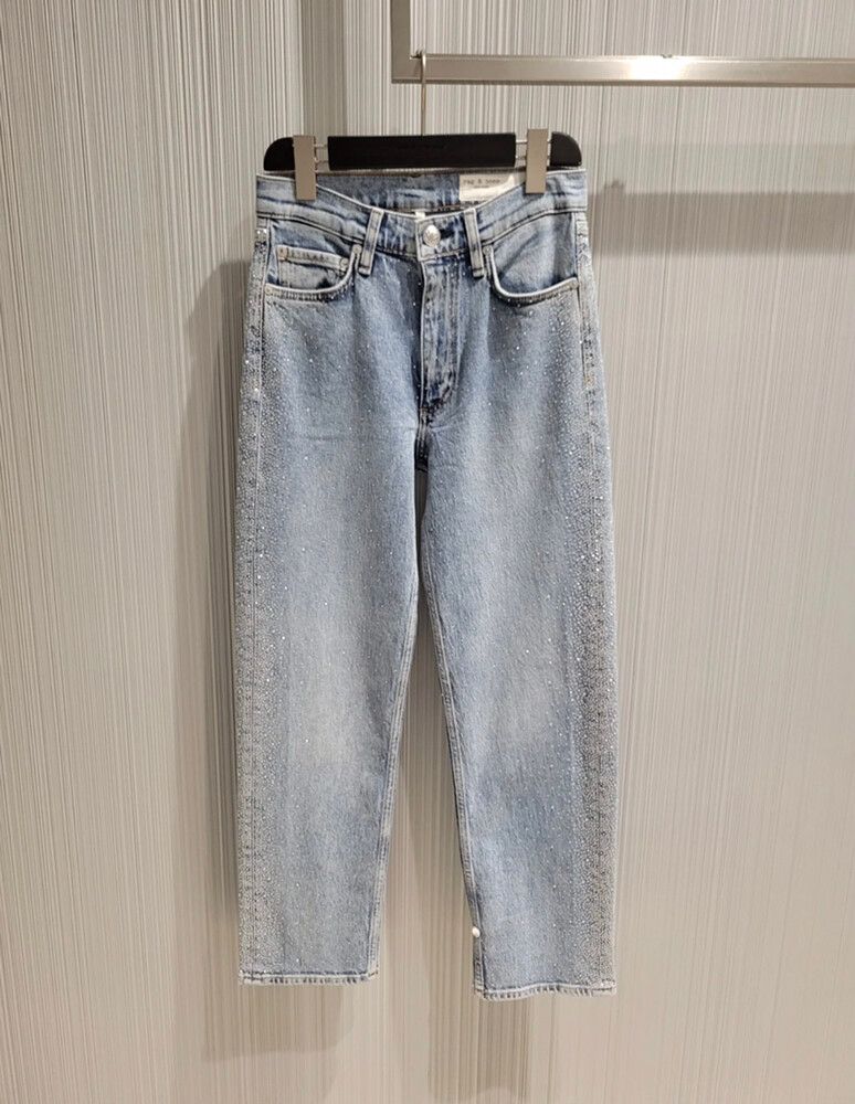 Rag and Bone Crystal Embellished Jeans Size 26