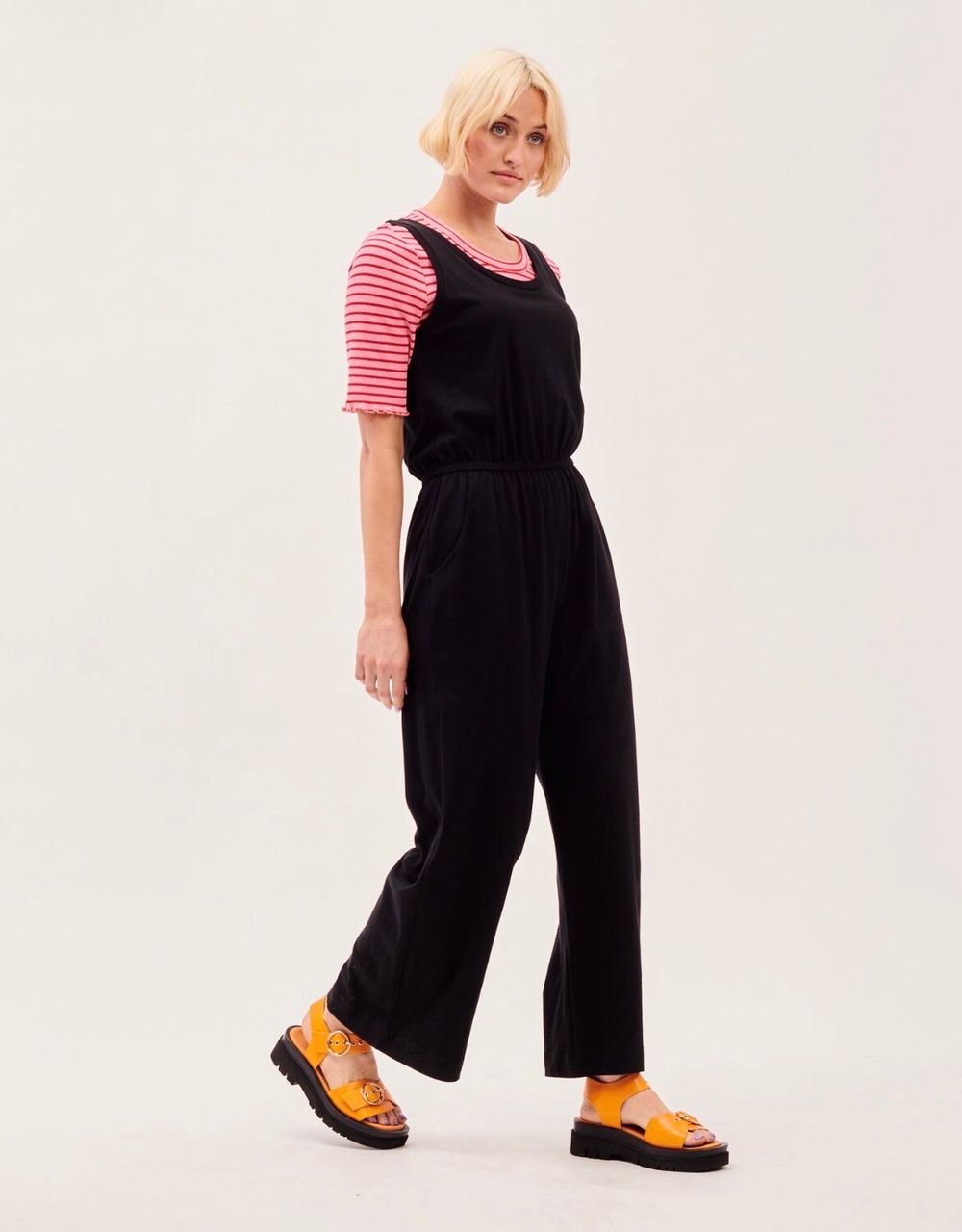Organic Traveller Jumpsuit in Black