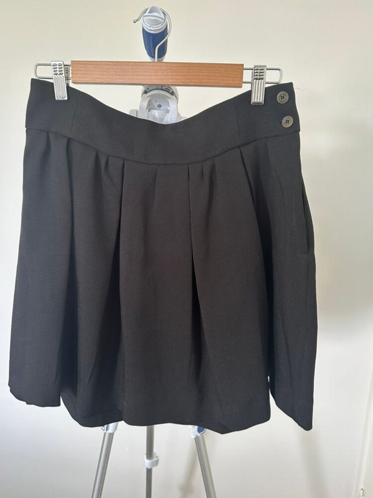 Glassons Pleated Black Skirt