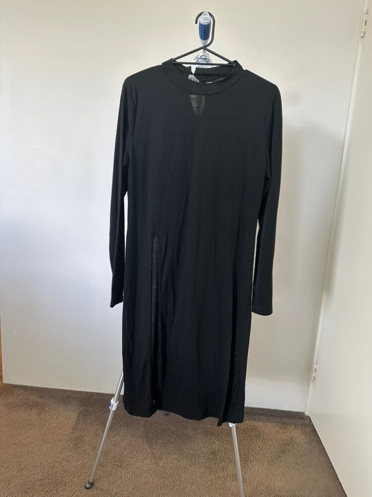 Shein Black Midi Dress