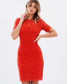 Atmos&Here Red Lace Dress