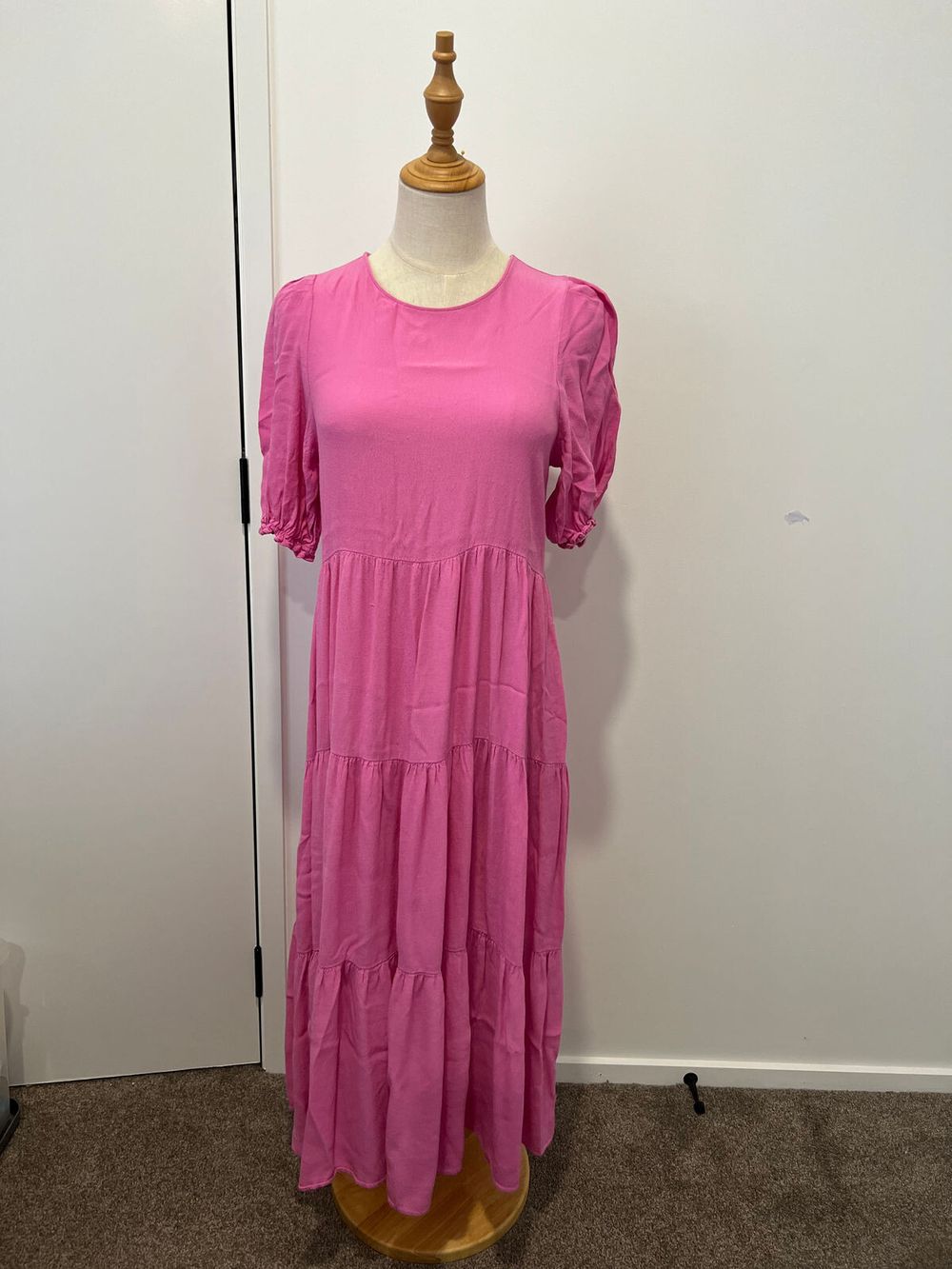 knee length dresses for ladies Zara Orchid Pink Satin Cami Maxi Dress