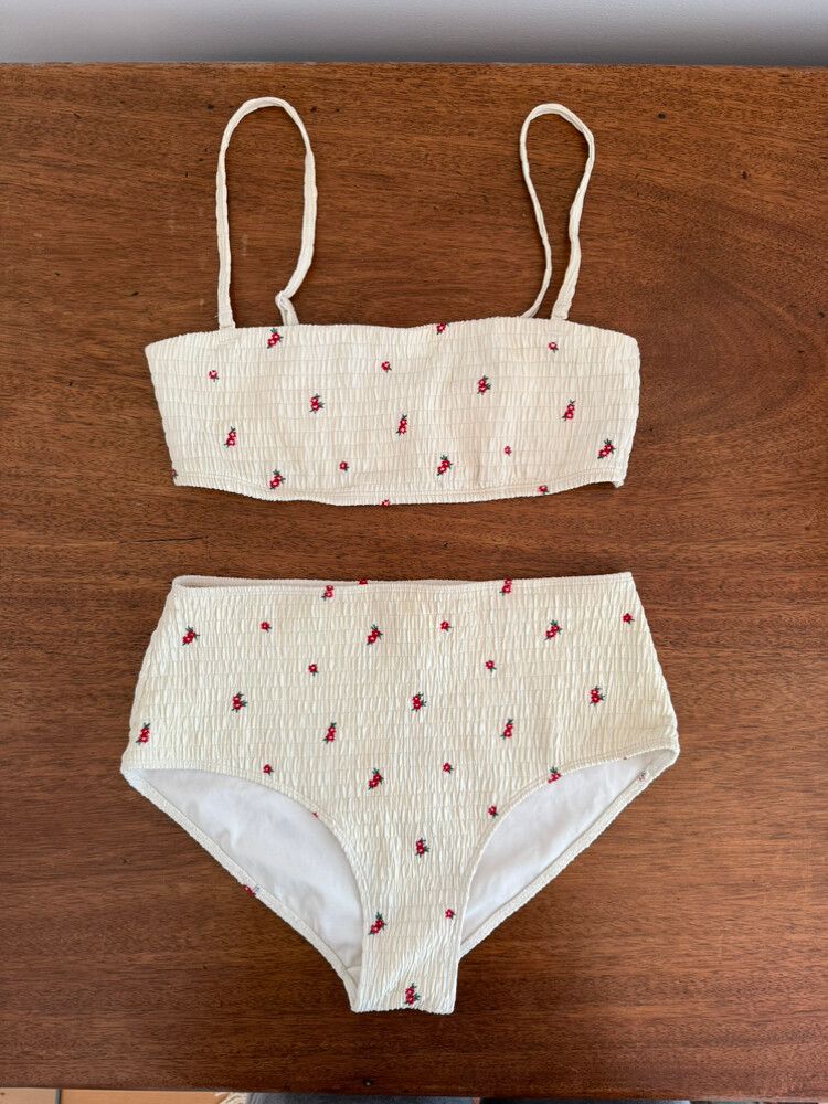 Other Stories Cream Floral Bikini Set