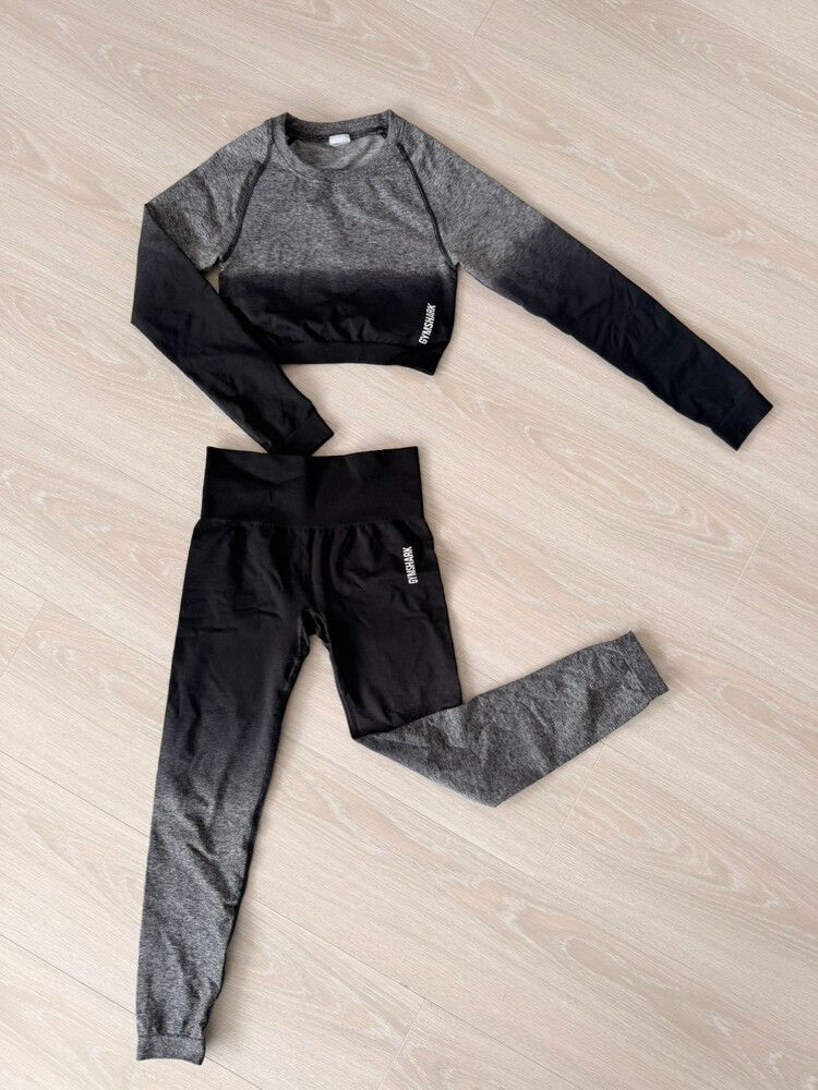 Gymshark Black Grey Matching Set