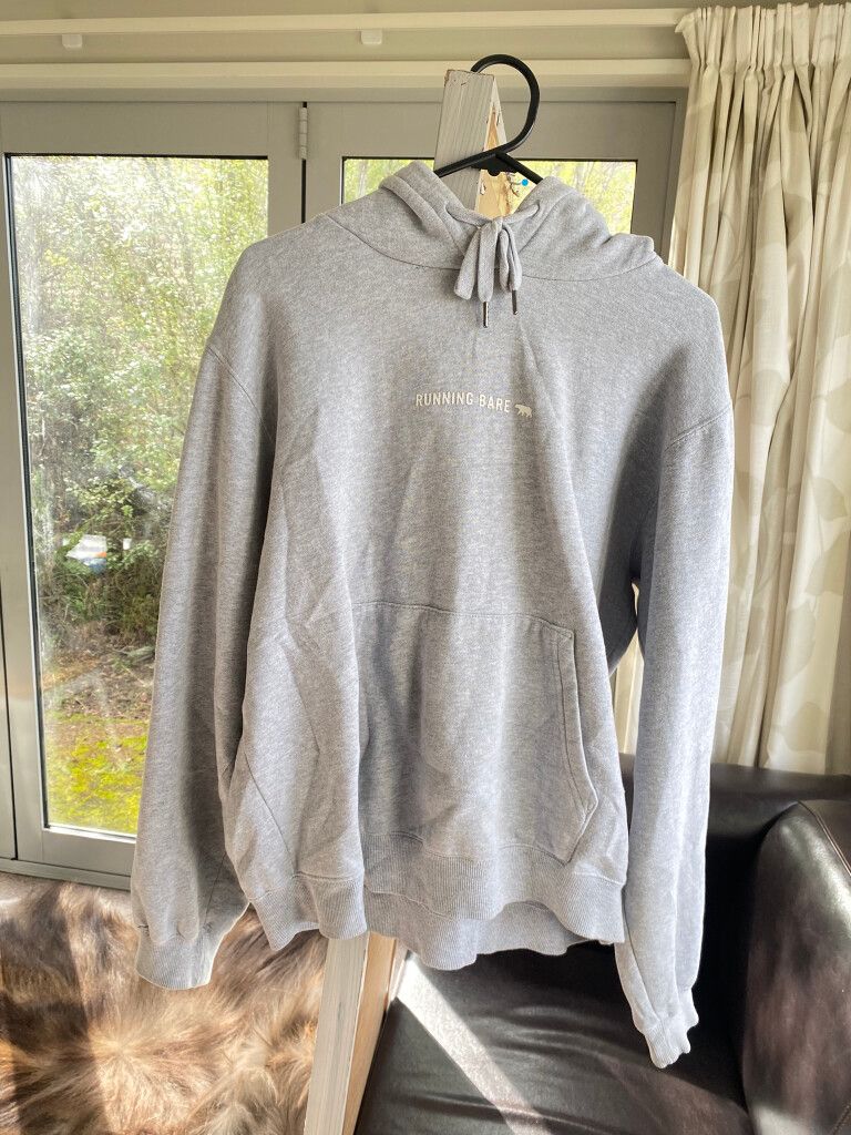 Running Bare - Running Bare Grey Hoodie on Designer Wardrobe
