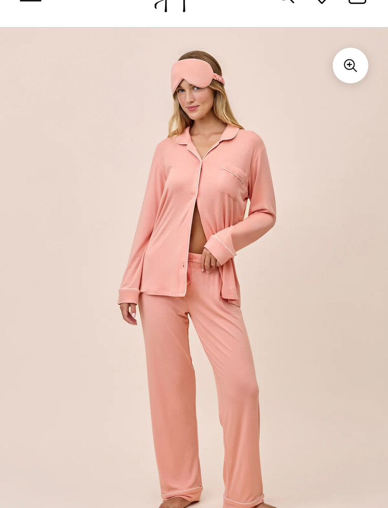 Papinelle Molly Sims Modal Soft PJ Set & Eye Mask