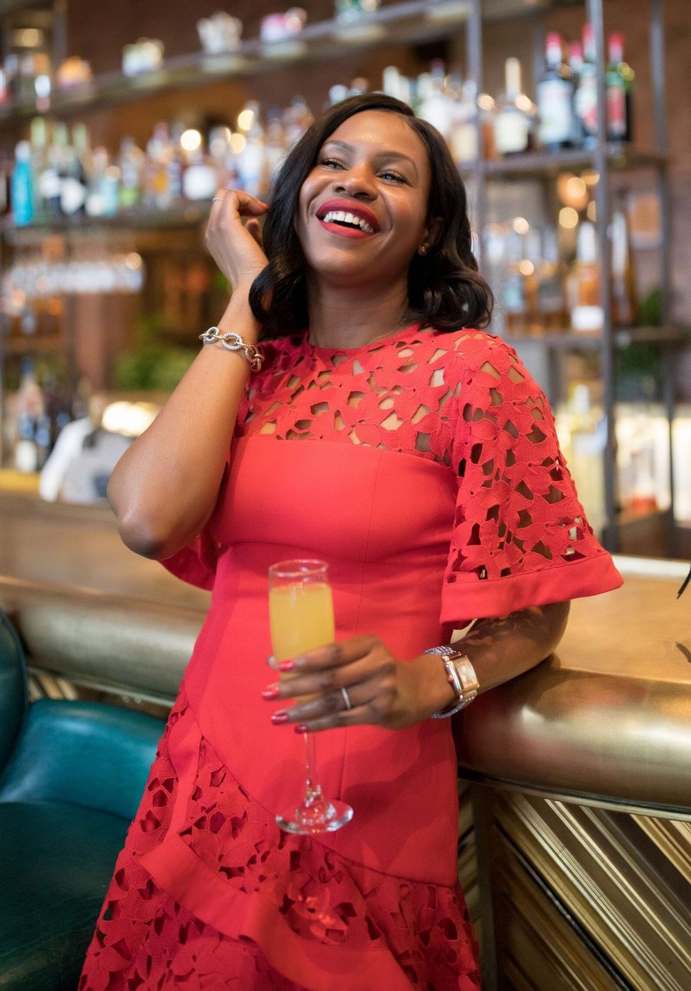 Keepsake - KEEPSAKE red lace dress on Designer Wardrobe