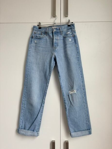 Levi's Wedgie Straight Light Blue Jeans