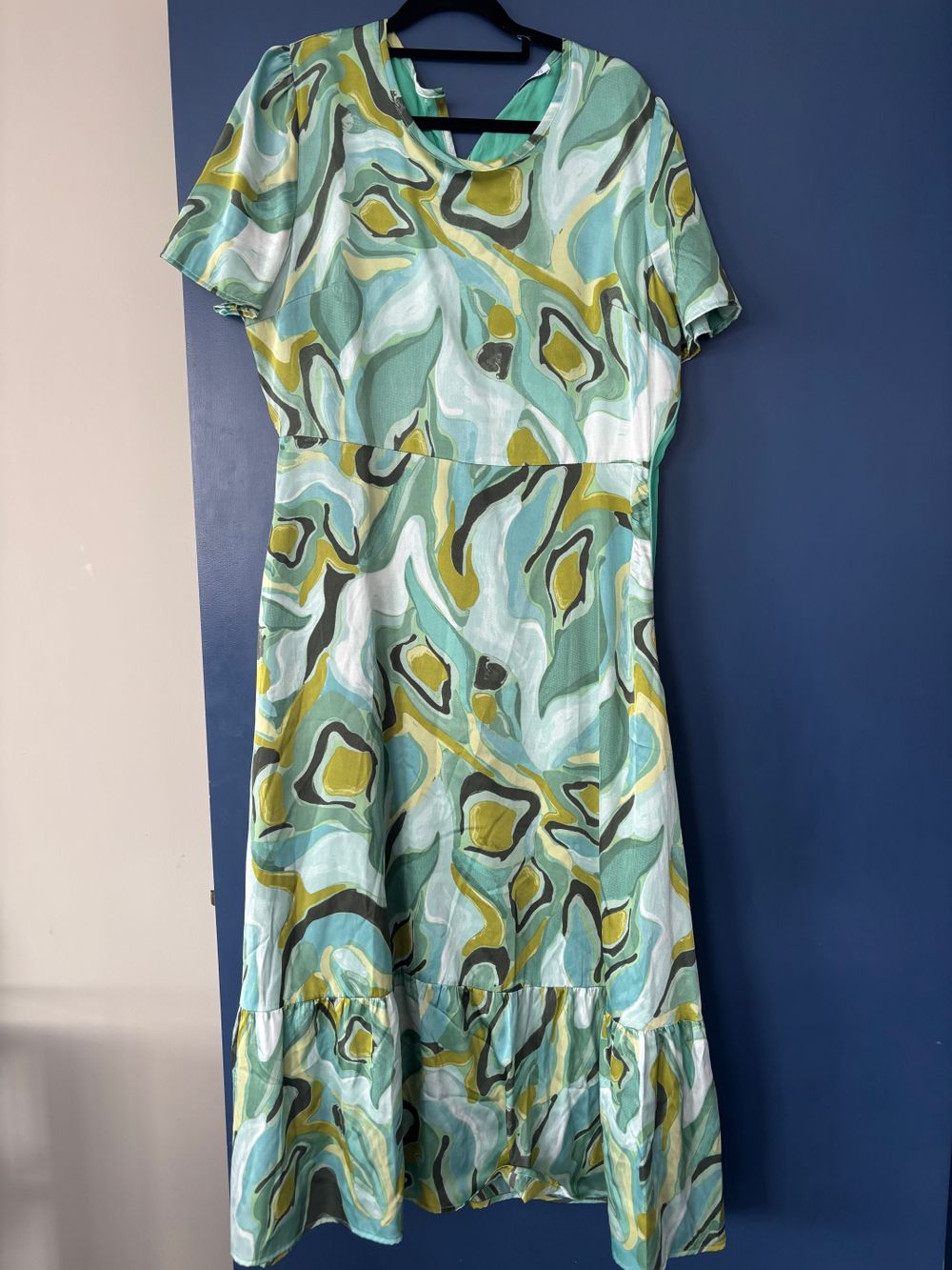 Ketz-ke green patterned dress